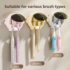 Wall-Mounted Toothbrush Holder with Cover