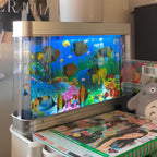 Retroakvarielampe med bevægelige fisk fra AquaDream