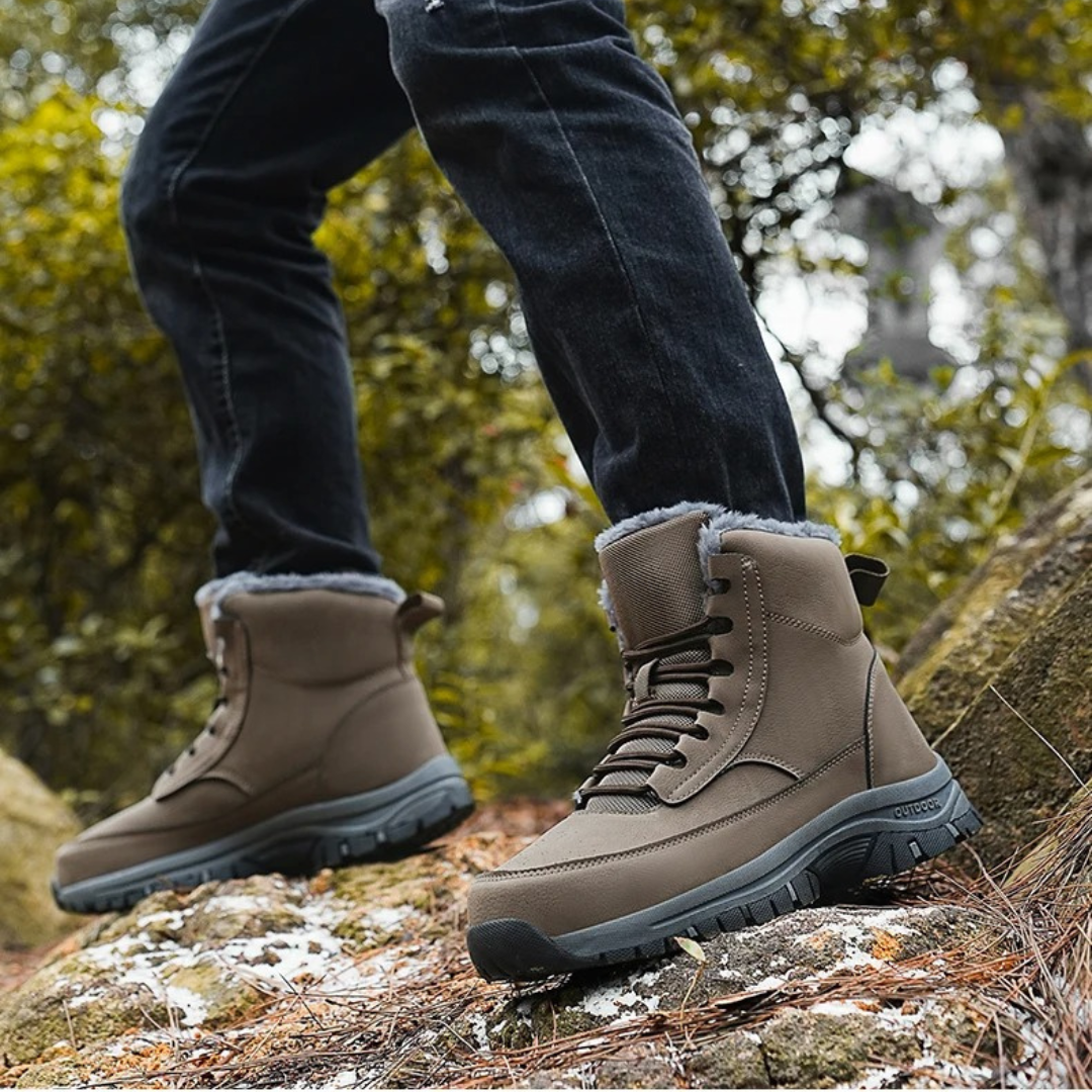 Lace-Up Mid-Top Outdoor Boots