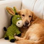Juguete de peluche para perros con forma de burro