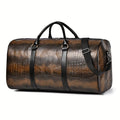 Bolsa de viaje con efecto de piel de cocodrilo