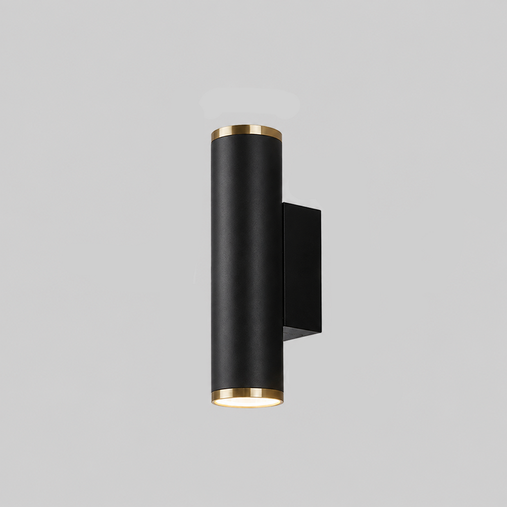 Lampada da parete moderna a LED per esterni con luce rivolta verso l'alto e verso il basso