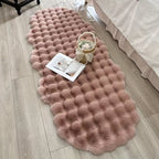 Alfombra de noche de felpa con forma de nube