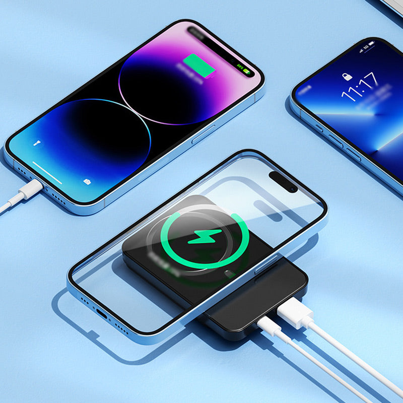 Portabel powerbank med 22.5 W snabbladdning