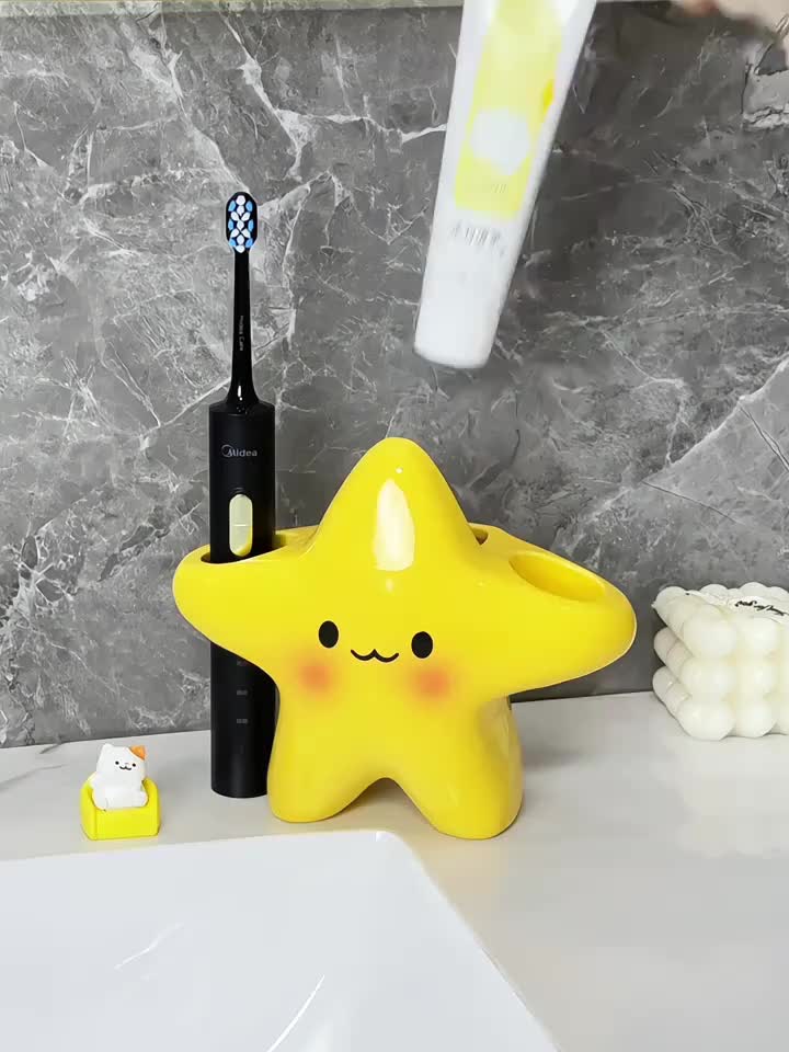 Star-Shaped Electric Toothbrush Holder