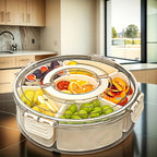 Round Compartment Snack Storage Box