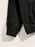 Set felpa con cappuccio e jogger in pile testurizzato