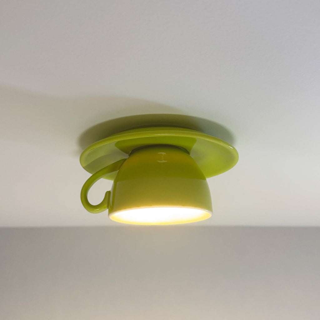Lampada da soffitto a forma di tazza da tè