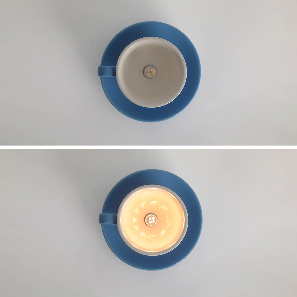 Lampada da soffitto a forma di tazza da tè