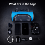 Fahrradlenkertasche mit Handyhalterung und Touchscreen-Funktion