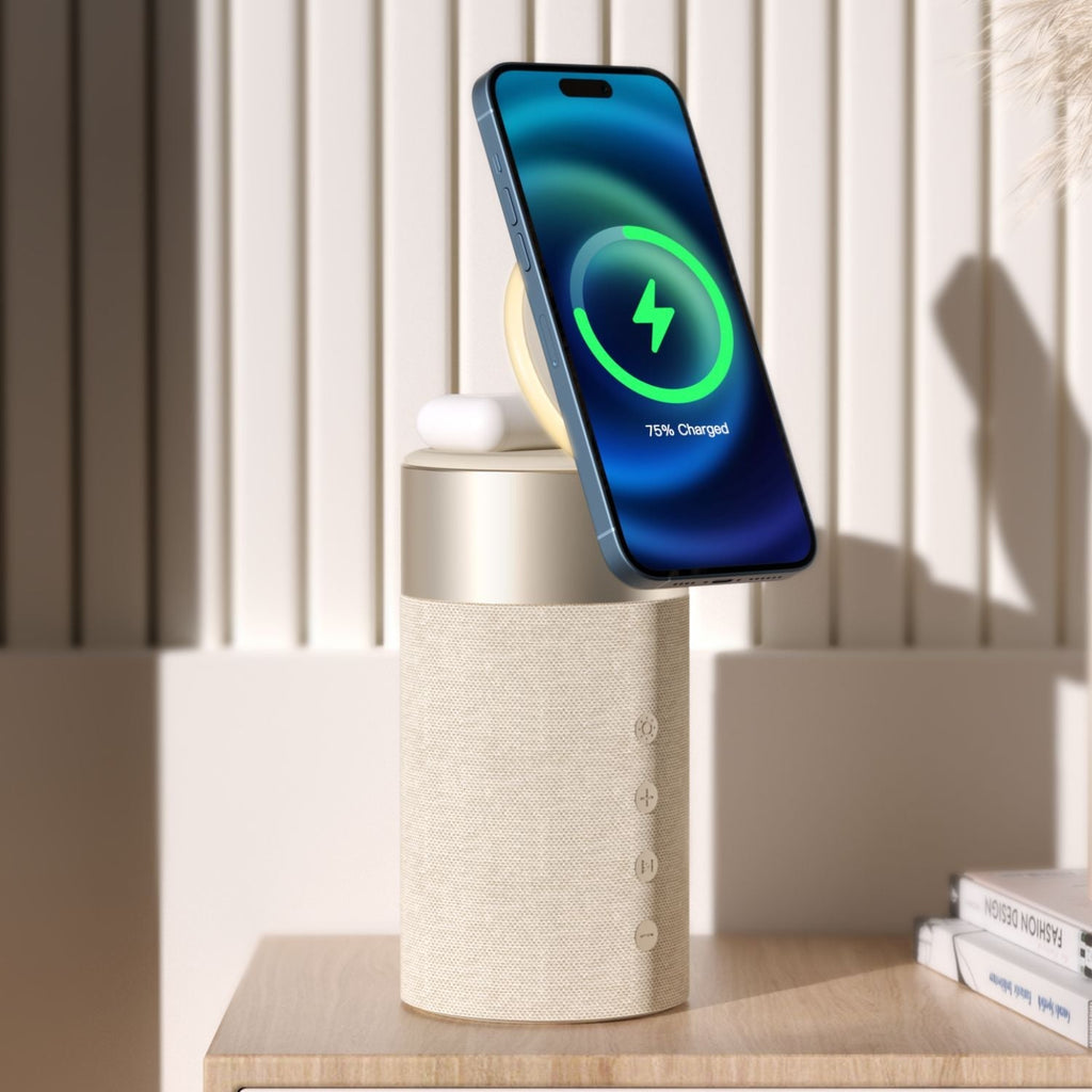 Altavoz Bluetooth PowerAudio con cargador inalámbrico magnético