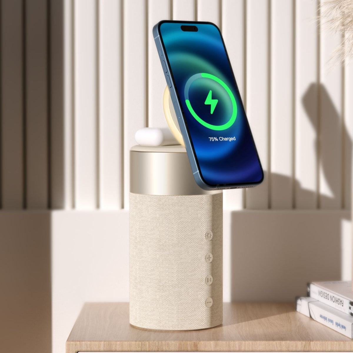 Altavoz Bluetooth PowerAudio con cargador inalámbrico magnético