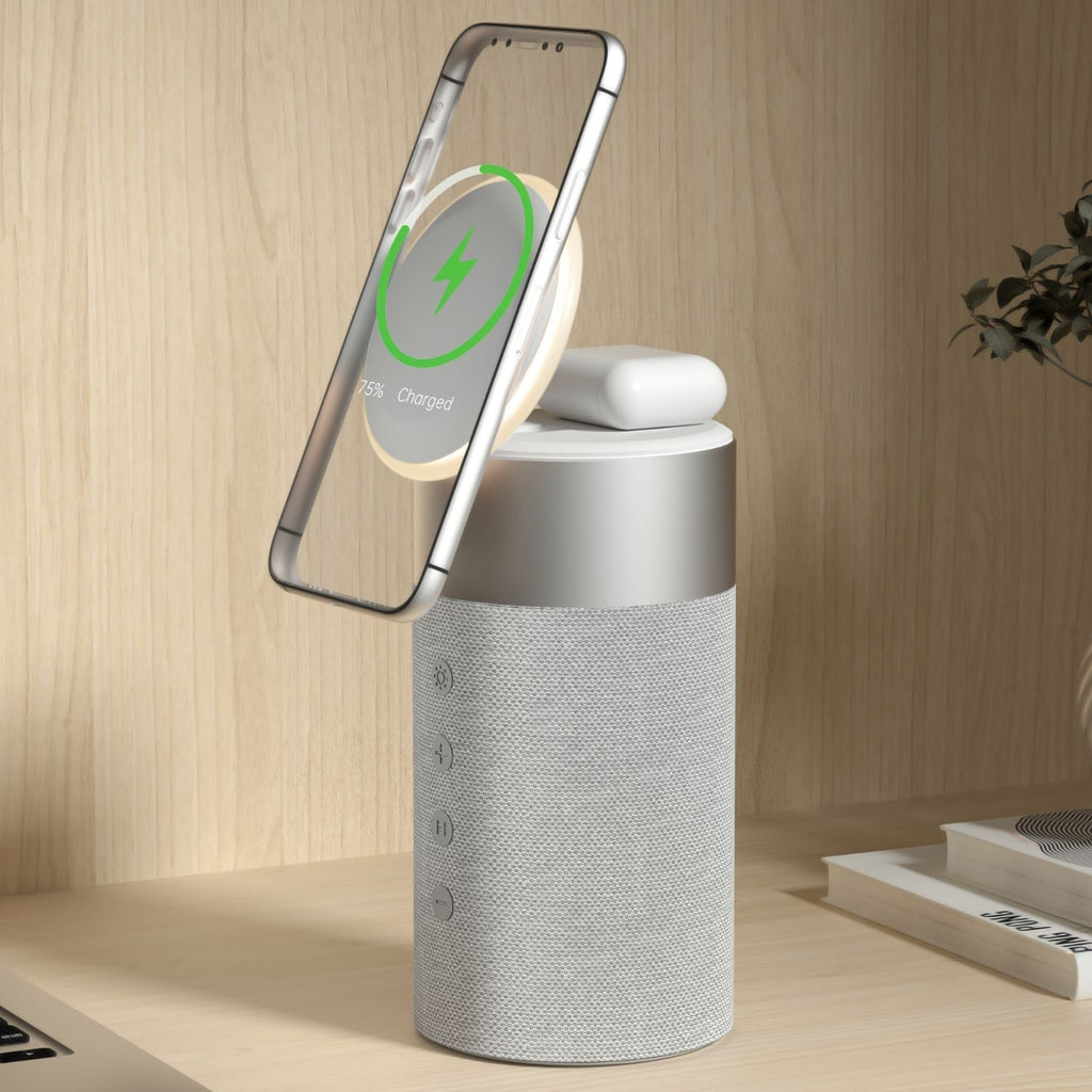 Altavoz Bluetooth PowerAudio con cargador inalámbrico magnético