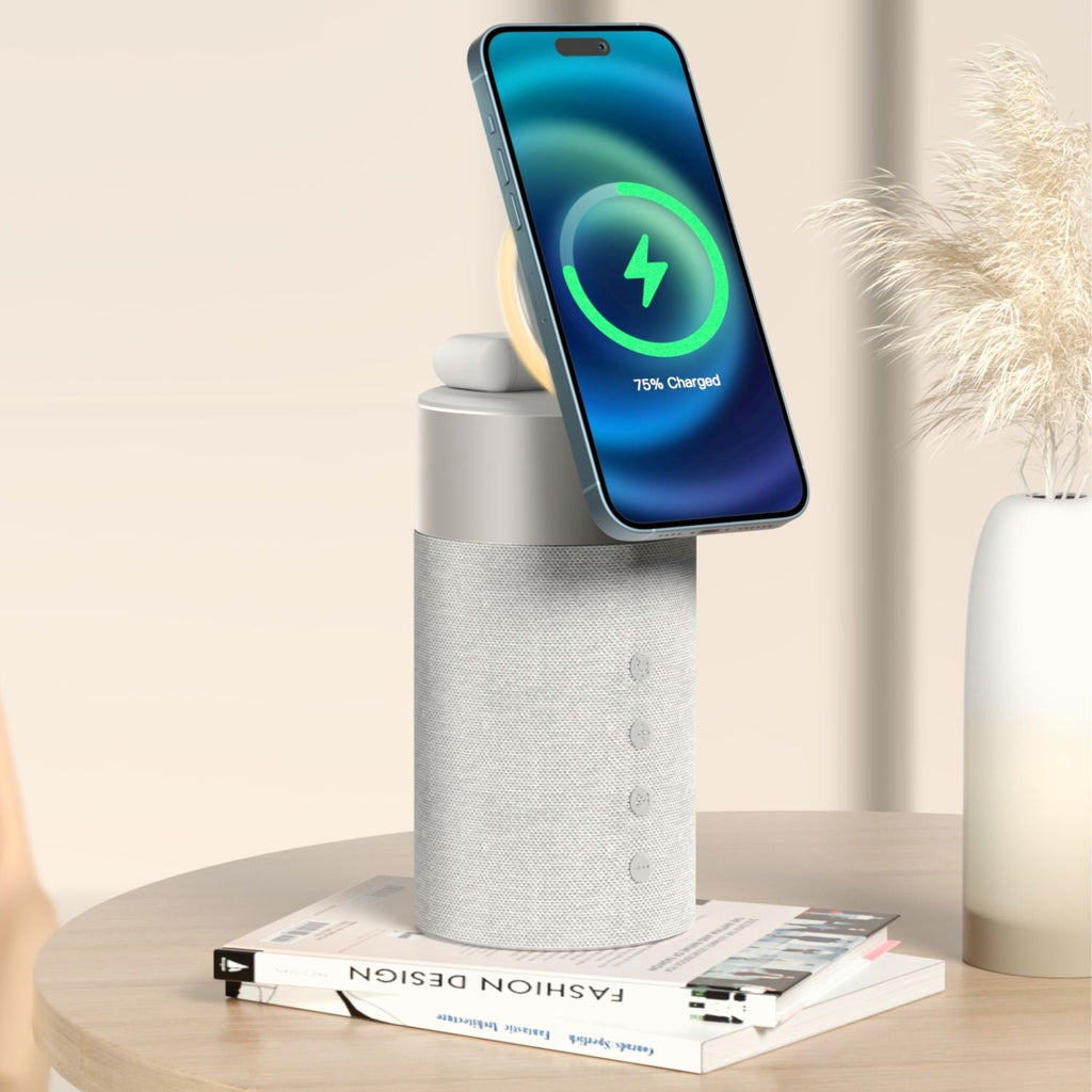 Altavoz Bluetooth PowerAudio con cargador inalámbrico magnético