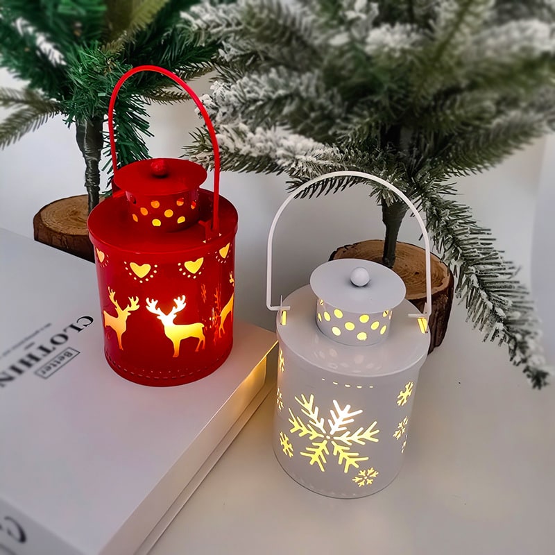 Lanterne décorative de Noël à LED