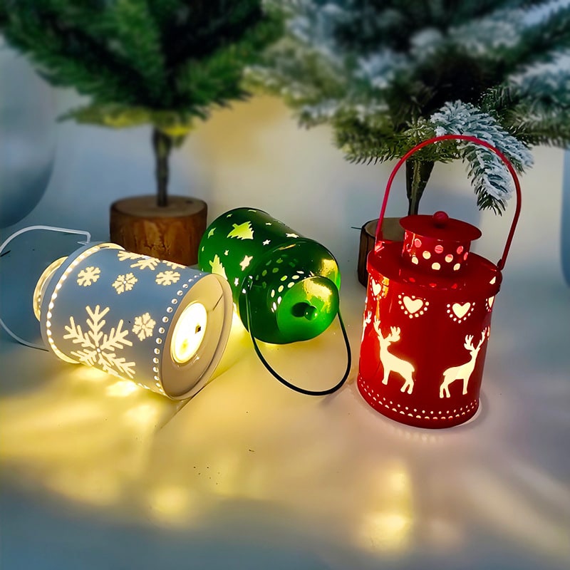 Lanterne décorative de Noël à LED