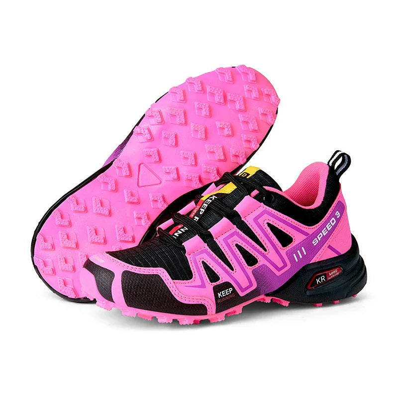 Zapatos de senderismo ligeros unisex con suela antideslizante y diseño transpirable