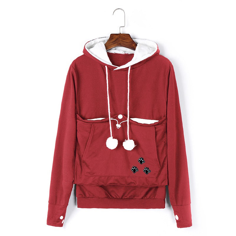 Women’s Cat Pocket Hoodie