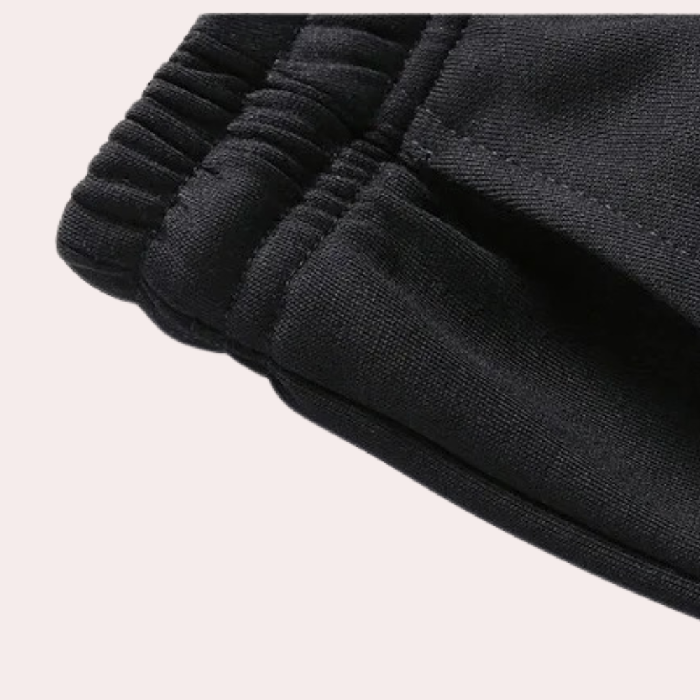 Tvådelad träningsoverall för män med dragkedja och joggingbyxor