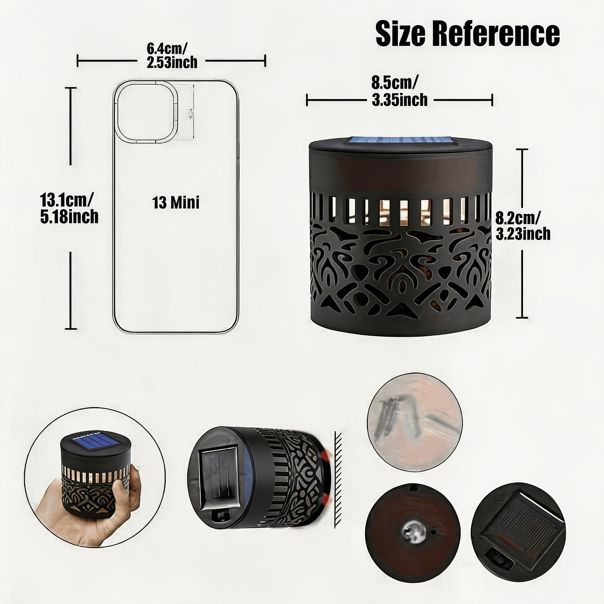 Solar Pattern Projection Garden Light