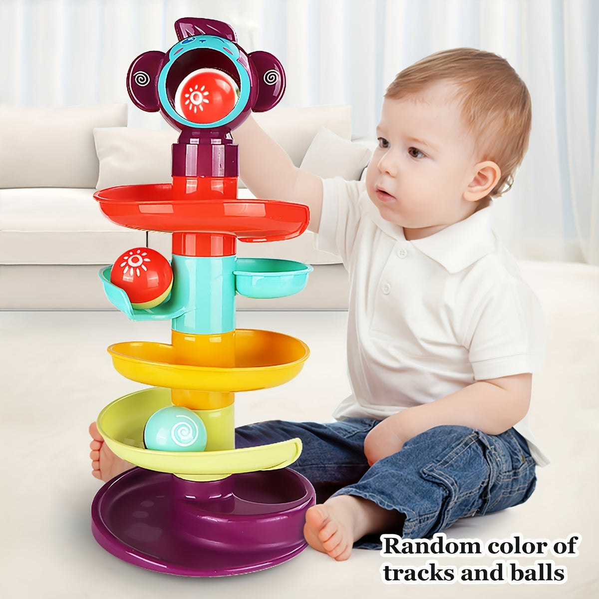 Spiral Ball Track Activity Toy