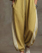 Dame Lynlås Foran Løs Jogger Jumpsuit