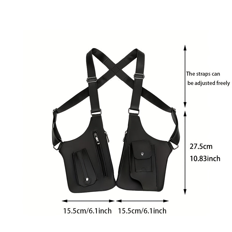 Bolso bandolera con múltiples bolsillos