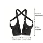 Bolso bandolera con múltiples bolsillos