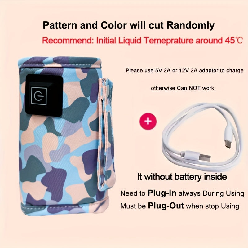 USB Heated Bottle Warmer Sleeve