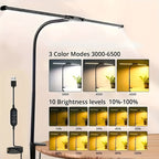 Szeroka lampka biurkowa LED z monitorem
