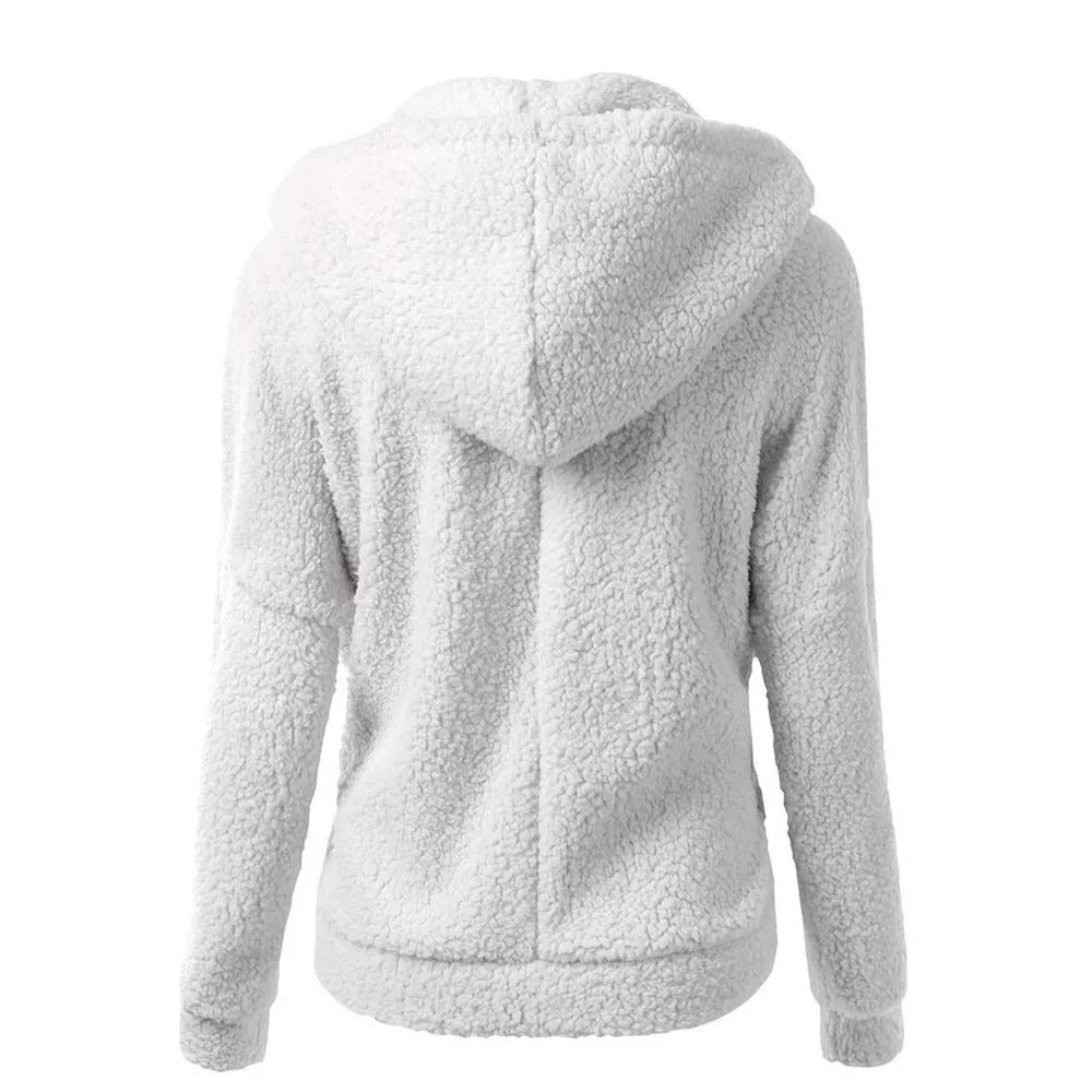 Women's Sherpa Fleece Hooded Jacket