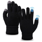 Textured Knit Winter Gloves