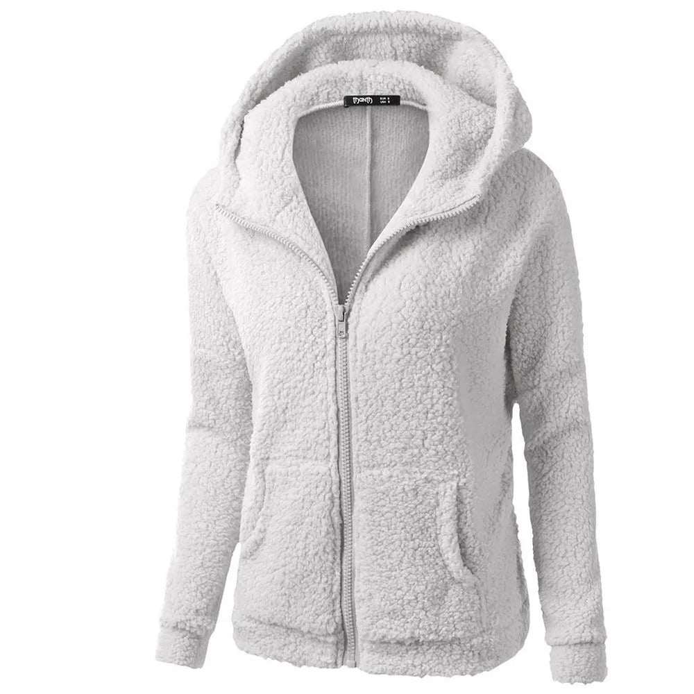 Women's Sherpa Fleece Hooded Jacket