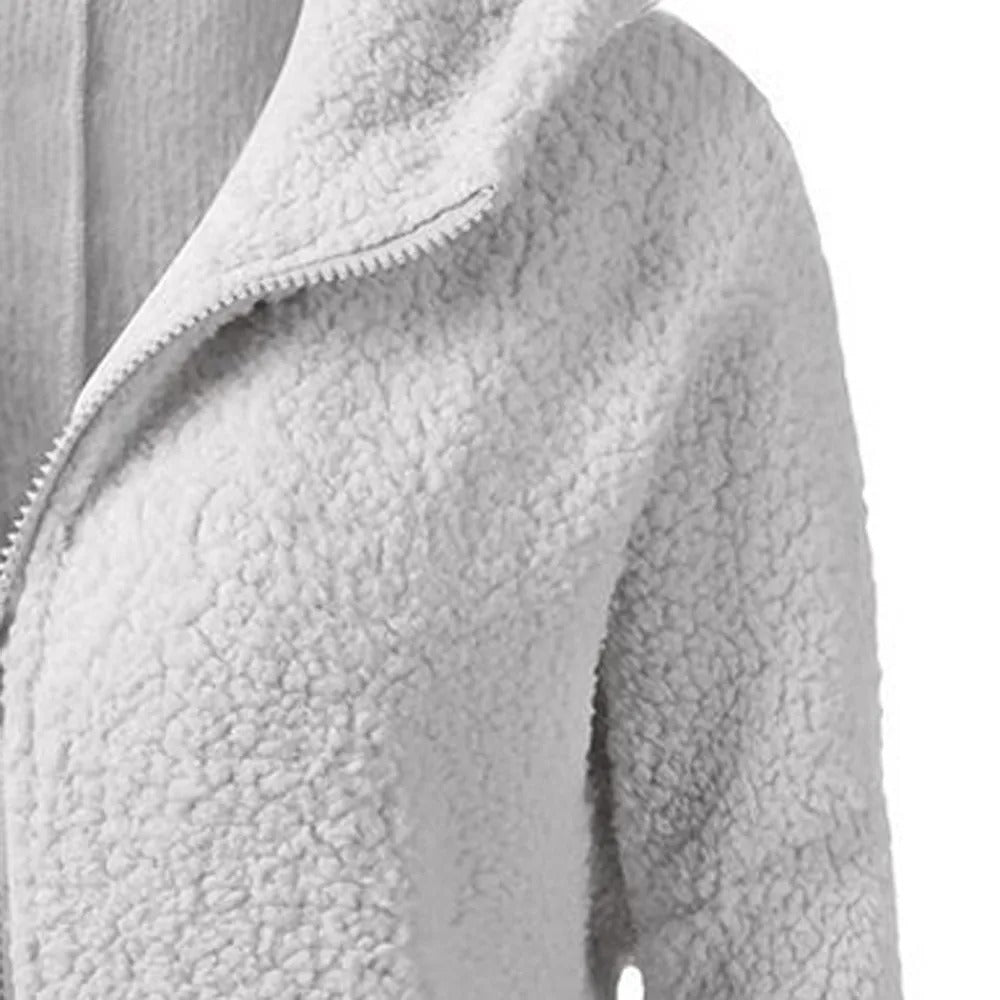 Women's Sherpa Fleece Hooded Jacket