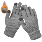 Textured Knit Winter Gloves
