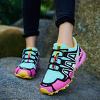 Zapatos de senderismo ligeros unisex con suela antideslizante y diseño transpirable
