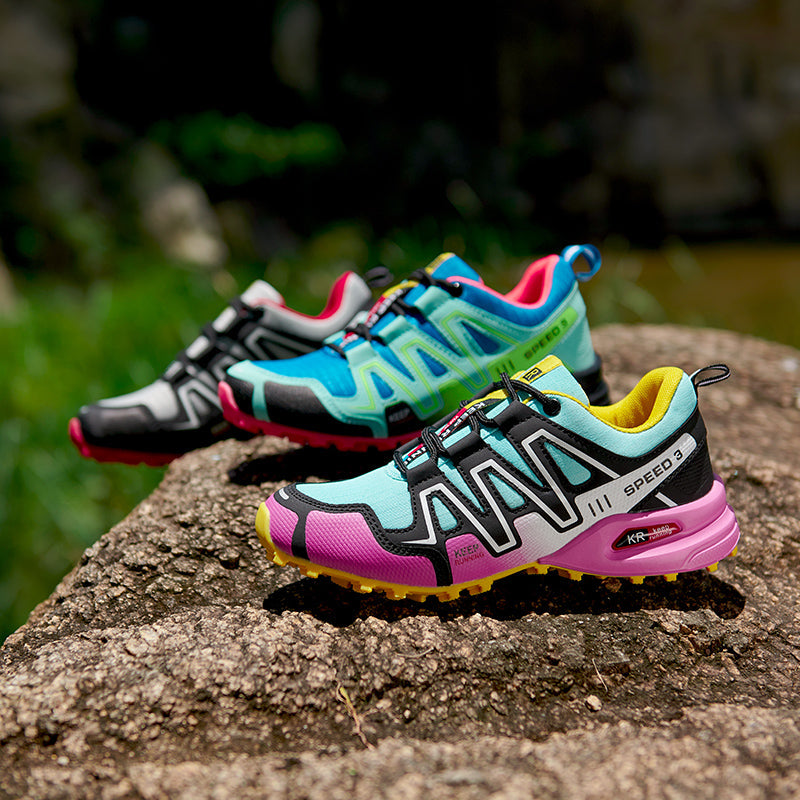 Zapatos de senderismo ligeros unisex con suela antideslizante y diseño transpirable