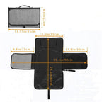 3-in-1 Portable Padded Baby Changing Mat with Fold-Up Sides