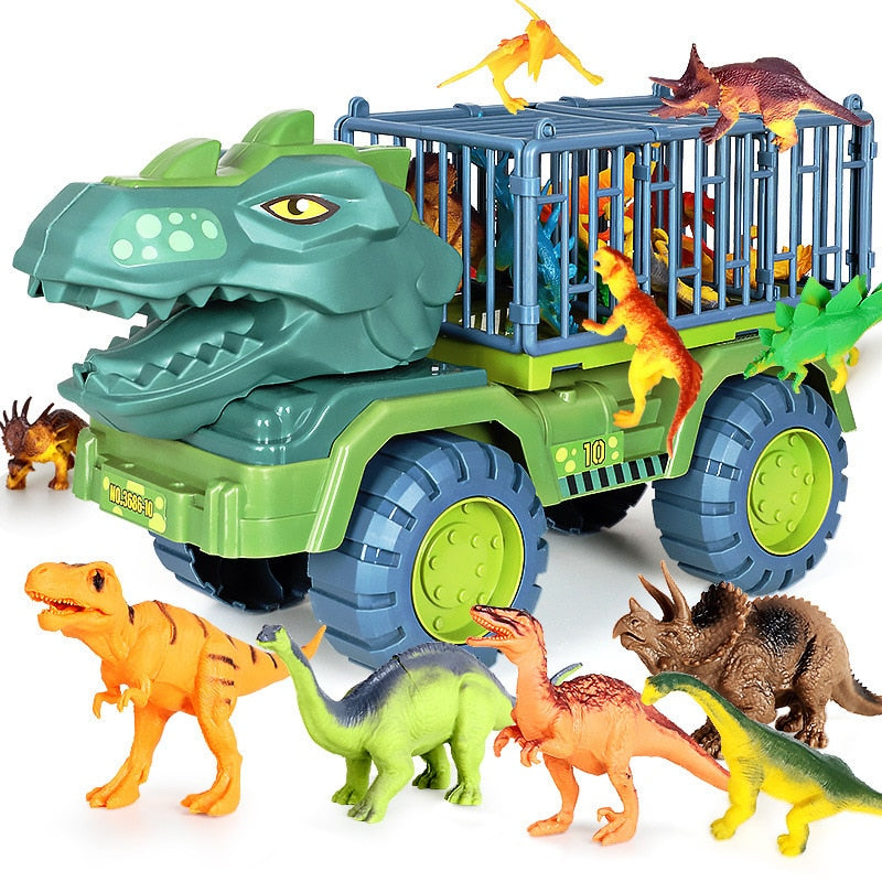 Ensemble de jeu camion de transport de dinosaures