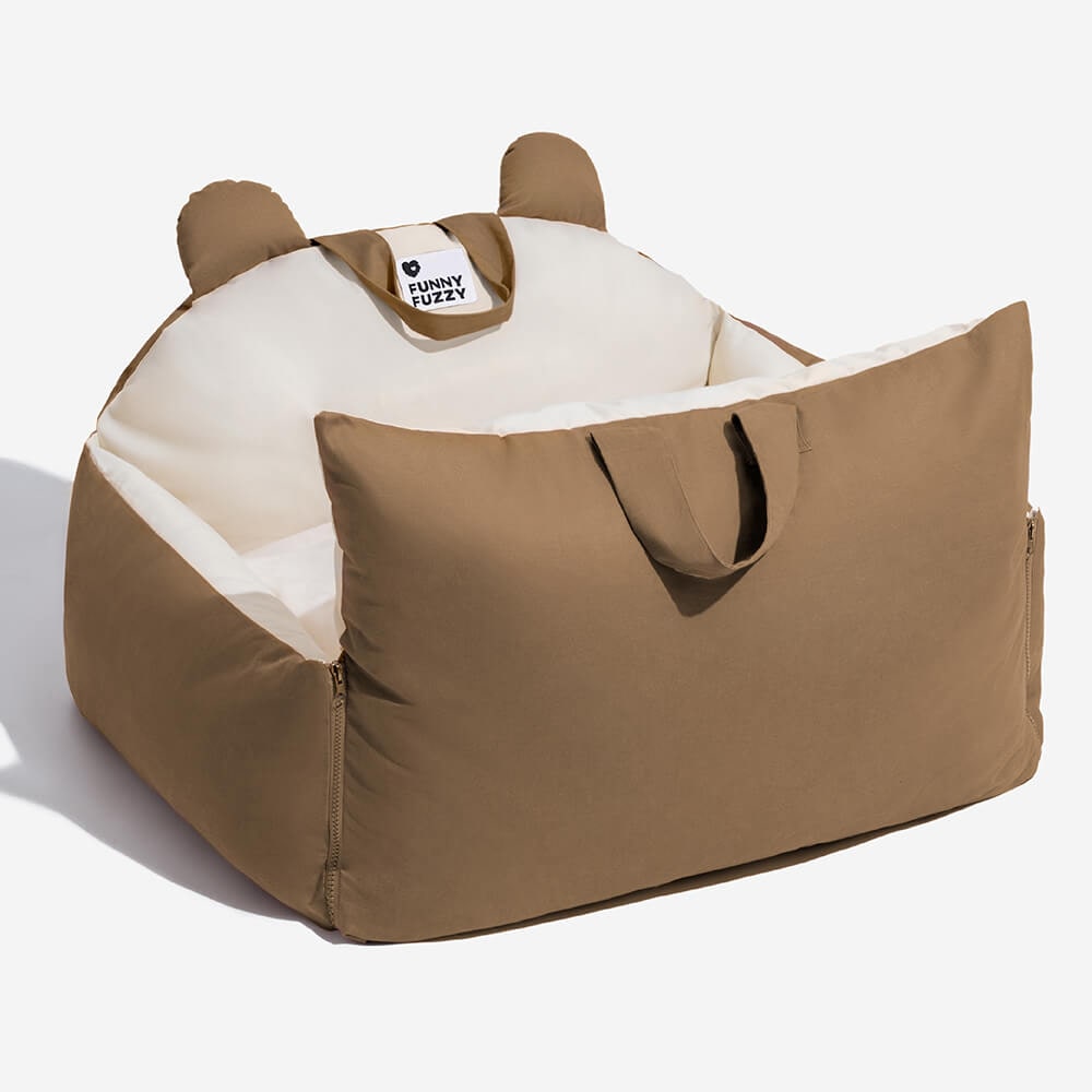Asiento acolchado para perros para el coche con laterales mullidos