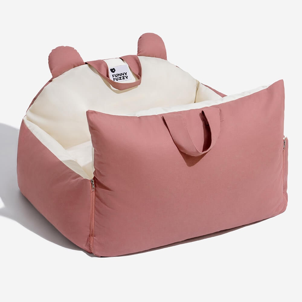 Asiento acolchado para perros para el coche con laterales mullidos