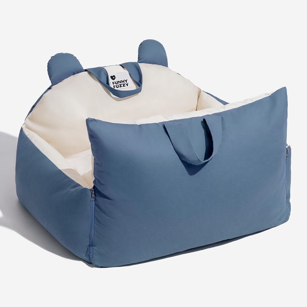 Asiento acolchado para perros para el coche con laterales mullidos