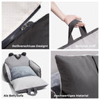 Asiento acolchado para perros para el coche con laterales mullidos