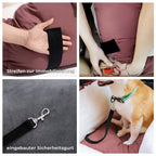 Asiento acolchado para perros para el coche con laterales mullidos