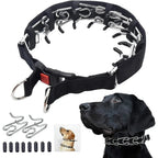Reflekterande hundträningshalsband med metallpiggar