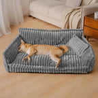 Weiches, waschbares Hundesofa mit erhöhten Seitenrändern