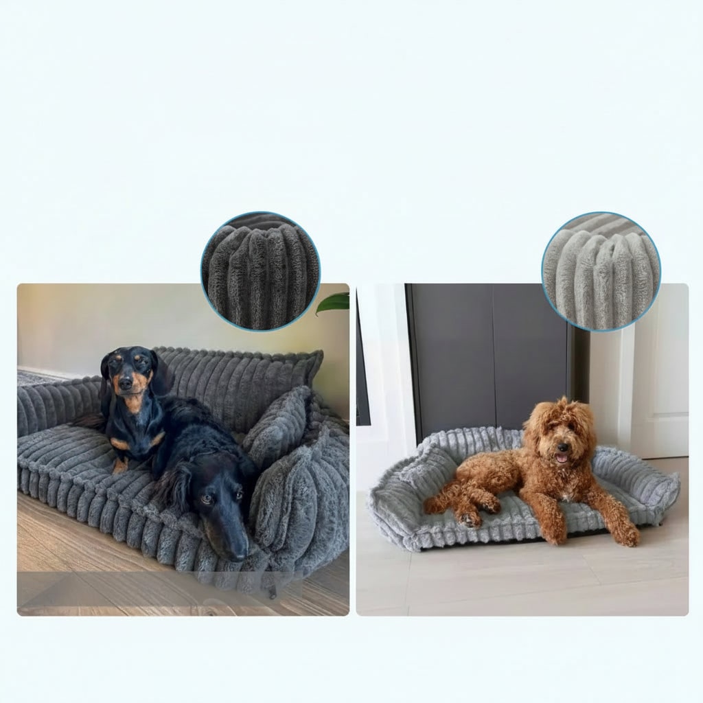 Weiches, waschbares Hundesofa mit erhöhten Seitenrändern