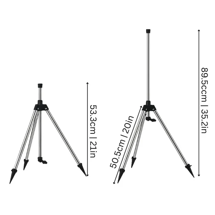 Rotating Tripod Garden Sprinkler with 360° Coverage