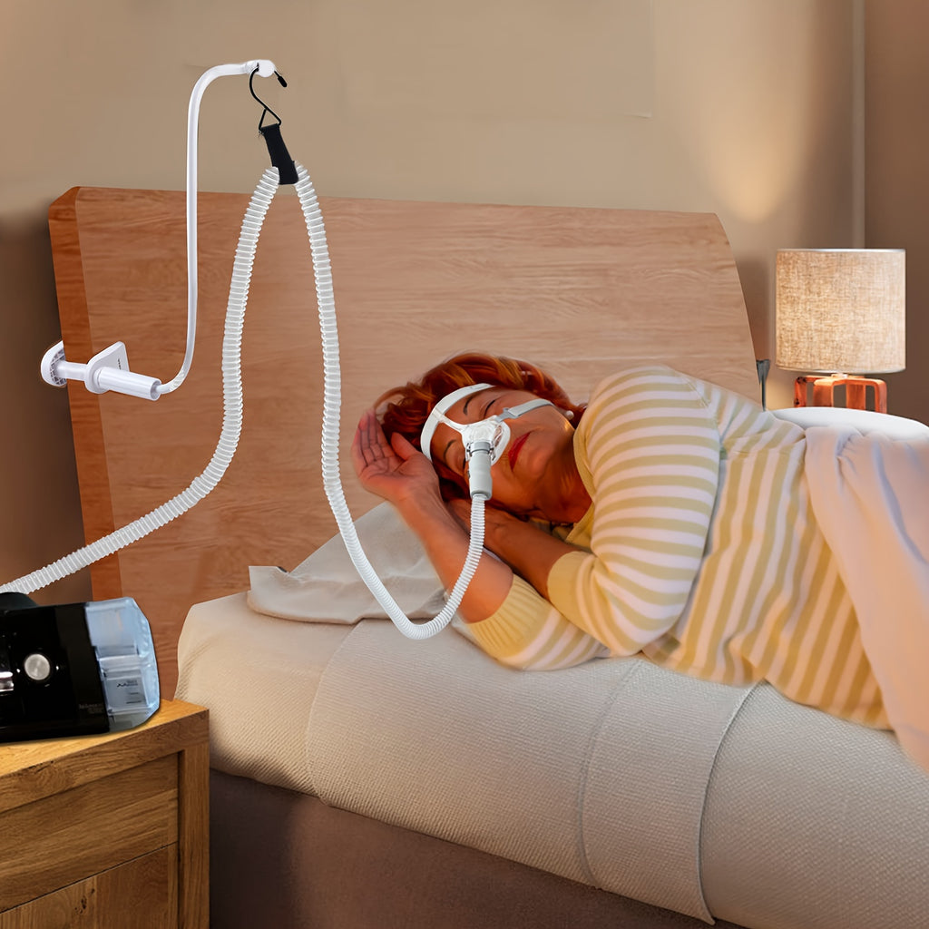 Soporte para tubo de CPAP de uso junto a la cama