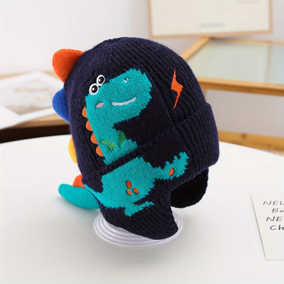 Kids Dinosaur Earflap Beanie